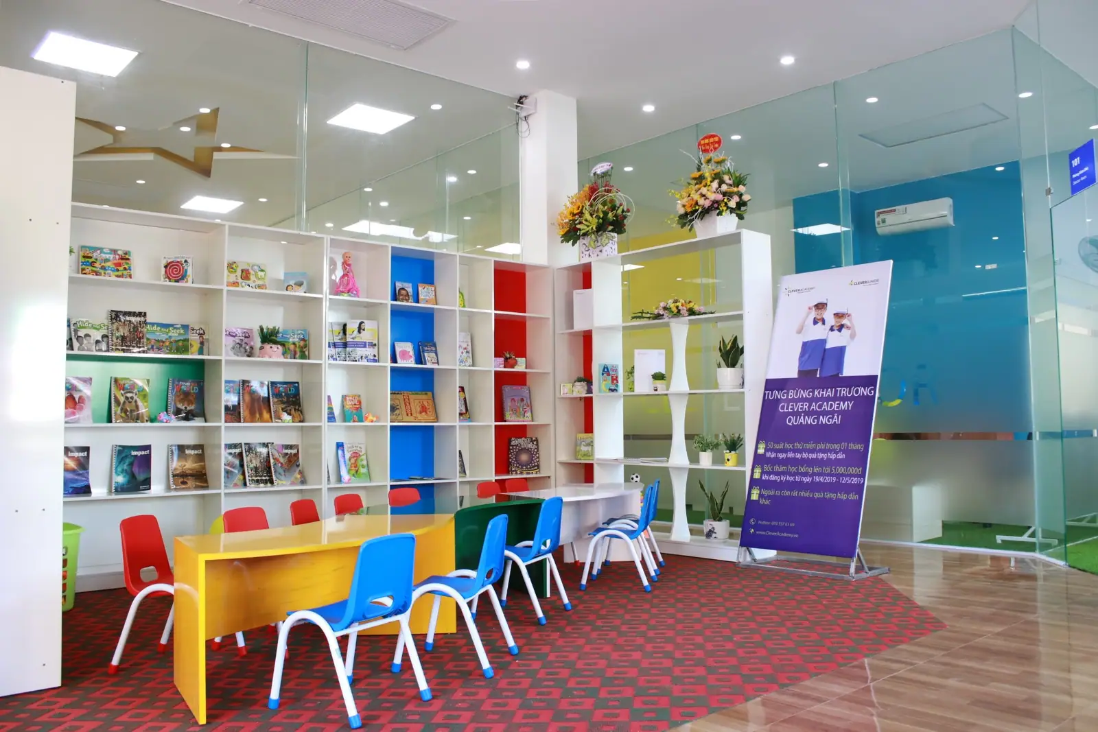 Thư viện tiếng Anh tại Clever Junior